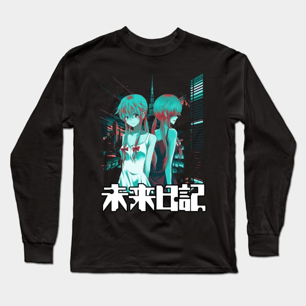 Yuno Gasai Love's Deadly Game Long Sleeve T-Shirt by A Cyborg Fairy